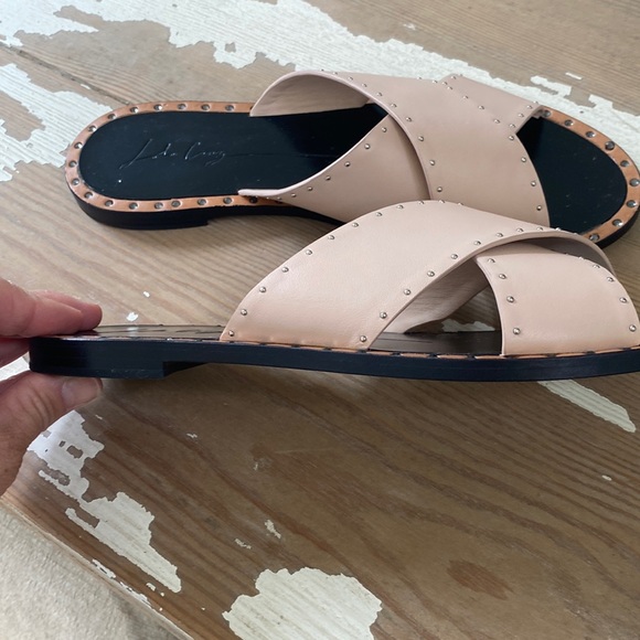 Free people & Neiman Marcus BNWT Lola Cruz Nude Statement flat sandal 🔥🌈 - Picture 8 of 12